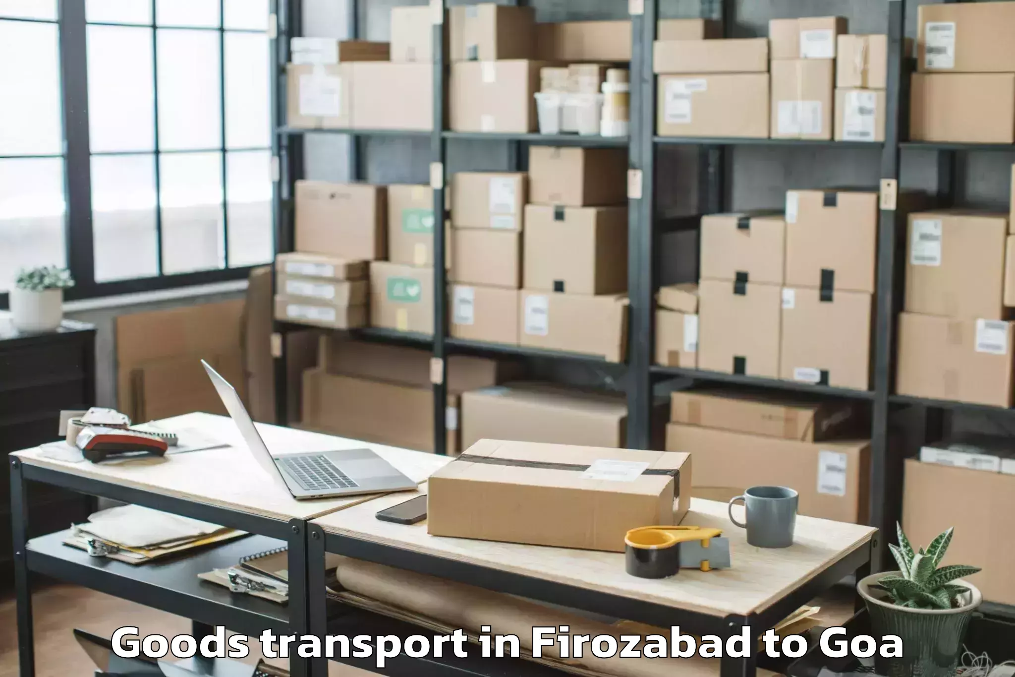 Efficient Firozabad to Sanquelim Goods Transport